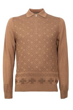 Джемпер-поло ENRICO CERINI 244118/COPPER