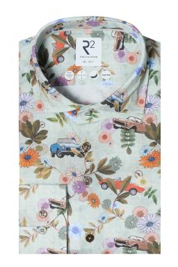 Фото рубашки Приталенный силуэт Рубашка R2, цвет разноцветный