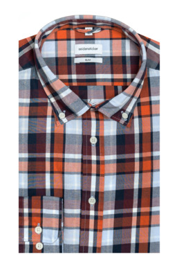 Фото рубашки Полуприлегающий силуэт Рубашка SEIDENSTICKER, цвет оранжевый