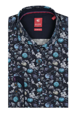 Фото рубашки Полуприлегающий силуэт Рубашка PURE, цвет синий